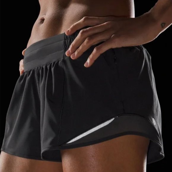 lulemon hotty hot black size 2 2.5" - Picture 3 of 3